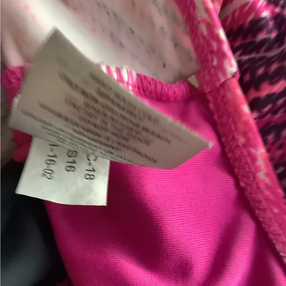 Tankini dark gray & pink opens in front adjustable straps size XL box 500 - Picture 8 of 10